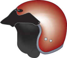 Three-quarter coverage - open face helmet